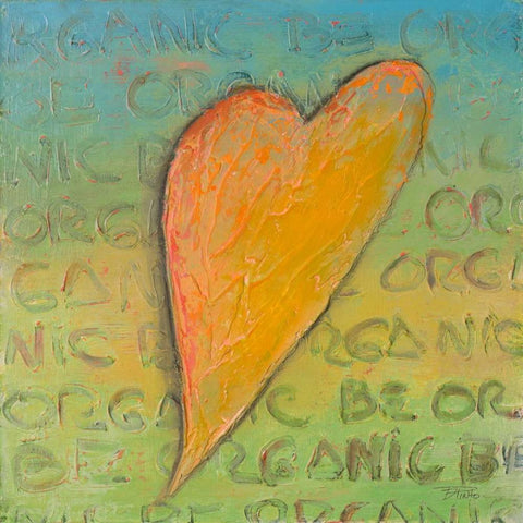 Be Organic II Black Ornate Wood Framed Art Print with Double Matting by Pinto, Patricia