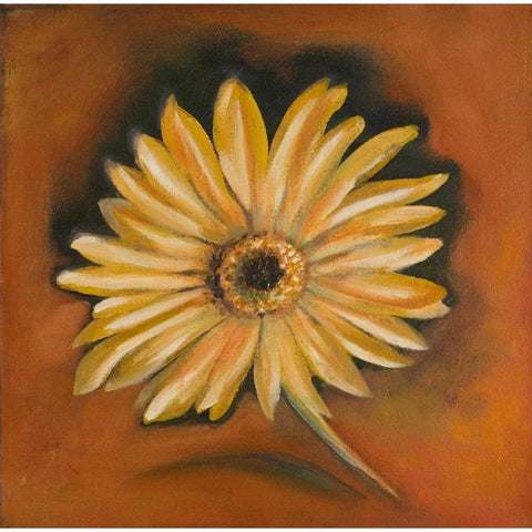 Daisy Collection I Gold Ornate Wood Framed Art Print with Double Matting by Arenas, Nelly