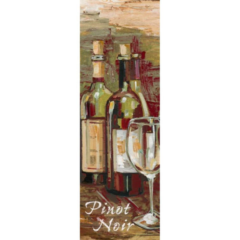 Pinot Noir Black Modern Wood Framed Art Print with Double Matting by French-Roussia, Heather A.