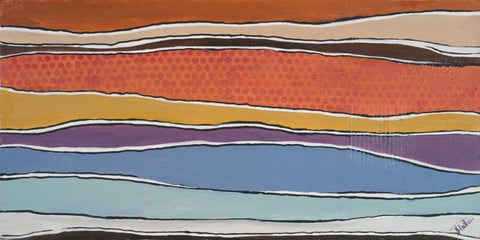 New Trends I White Modern Wood Framed Art Print with Double Matting by Pinto, Patricia