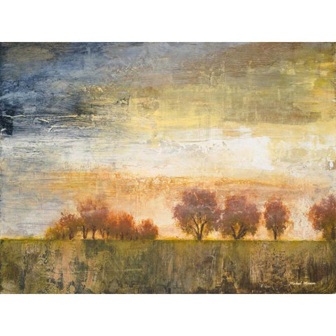 Standing in the Wind I White Modern Wood Framed Art Print by Marcon, Michael