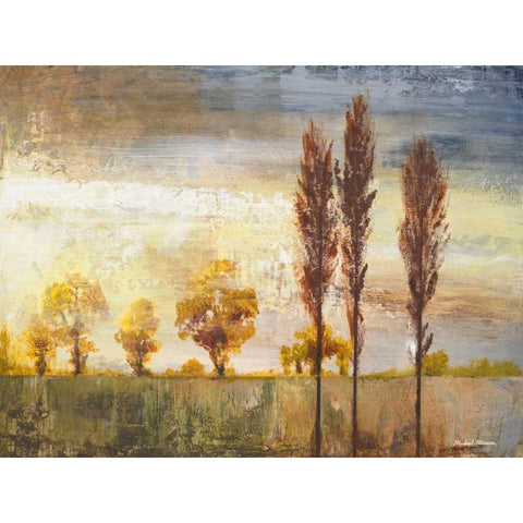 Standing in the Wind II Black Modern Wood Framed Art Print by Marcon, Michael