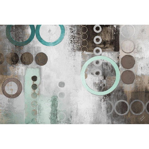 Mint Liberated Black Modern Wood Framed Art Print with Double Matting by Marcon, Michael