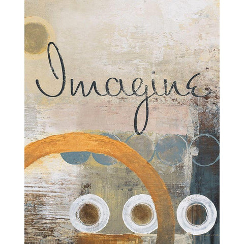 Imagine Black Modern Wood Framed Art Print with Double Matting by Marcon, Michael