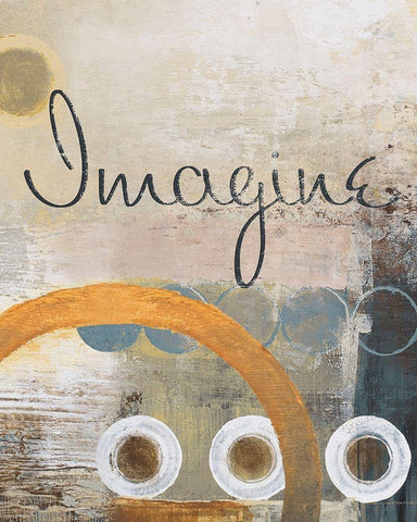 Imagine Black Ornate Wood Framed Art Print with Double Matting by Marcon, Michael