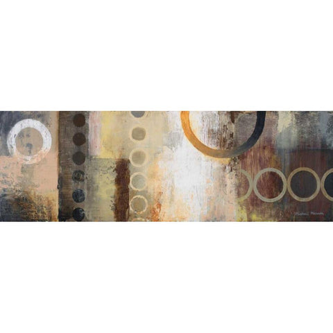 Liberate II Black Modern Wood Framed Art Print with Double Matting by Marcon, Michael