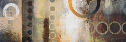 Liberate II White Modern Wood Framed Art Print with Double Matting by Marcon, Michael