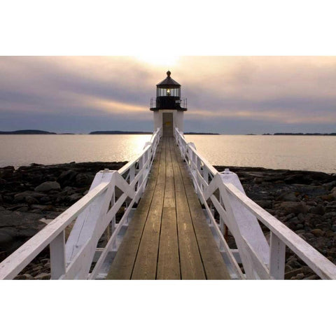 Marshall Point Black Modern Wood Framed Art Print by Veilleux, Jason