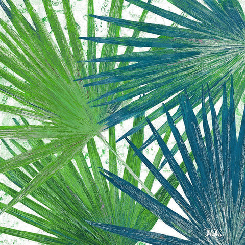 Organic Blue Green I White Modern Wood Framed Art Print by Pinto, Patricia