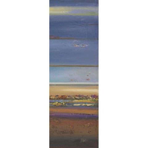 Blue Planet II Black Modern Wood Framed Art Print with Double Matting by Pinto, Patricia