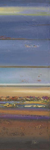 Blue Planet II White Modern Wood Framed Art Print with Double Matting by Pinto, Patricia