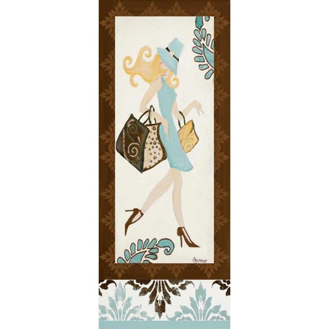Trendsetter I Gold Ornate Wood Framed Art Print with Double Matting by Ritter, Gina