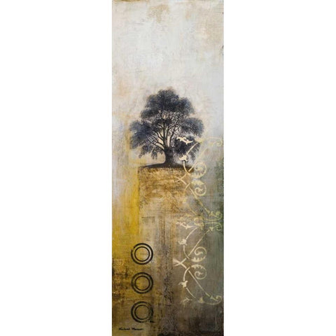 Silent Tree I Black Modern Wood Framed Art Print by Marcon, Michael
