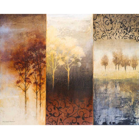 Lost in Trees I Gold Ornate Wood Framed Art Print with Double Matting by Marcon, Michael