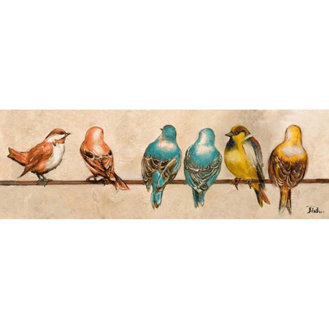 Gleeful Panel I Black Modern Wood Framed Art Print by Pinto, Patricia