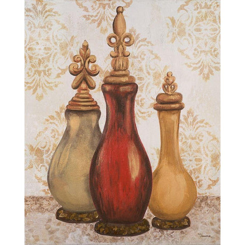 Jeweled Accents I Gold Ornate Wood Framed Art Print with Double Matting by Hakimipour, Tiffany