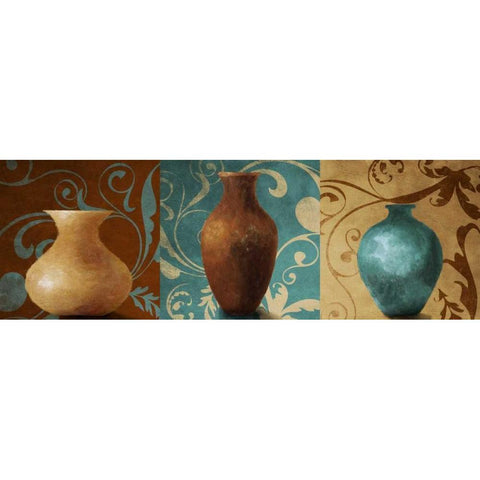 Vessel Trio II White Modern Wood Framed Art Print by Loreth, Lanie