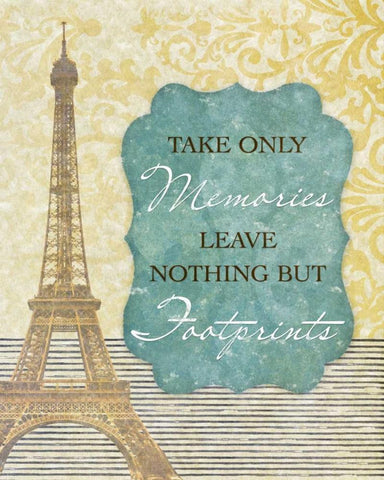 Take Only Memories White Modern Wood Framed Art Print with Double Matting by Spaeth, John