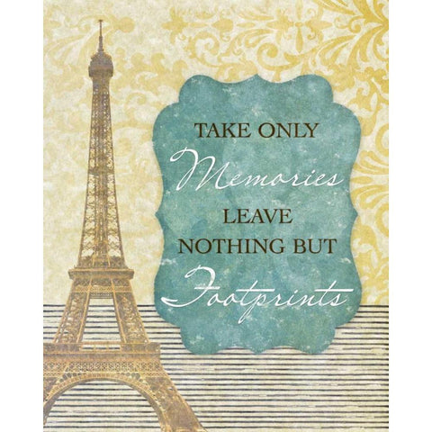 Take Only Memories Gold Ornate Wood Framed Art Print with Double Matting by Spaeth, John