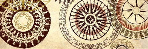 Textile Panel II White Modern Wood Framed Art Print with Double Matting by Marcon, Michael