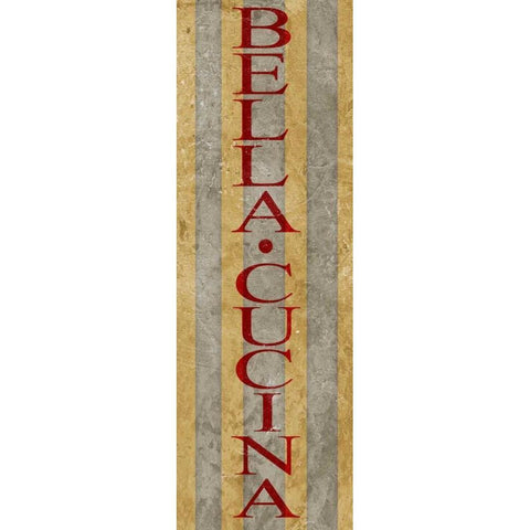 Bella Cucina Black Modern Wood Framed Art Print by SD Graphics Studio