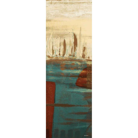 Calm Waters I Black Modern Wood Framed Art Print with Double Matting by Kingsley