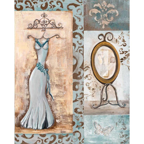 Dress Shop II White Modern Wood Framed Art Print by Ritter, Gina