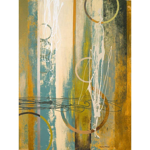 Earthbound II White Modern Wood Framed Art Print by Marcon, Michael