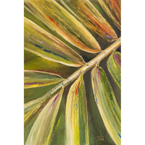 Green Close Up II Black Modern Wood Framed Art Print by Pinto, Patricia