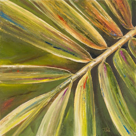 Green Close Up II Black Modern Wood Framed Art Print by Pinto, Patricia