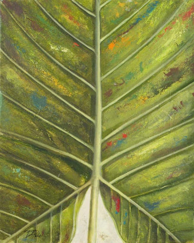 Green Zoom III Black Ornate Wood Framed Art Print with Double Matting by Pinto, Patricia