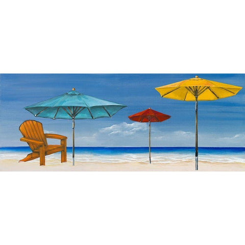 Summertime I Black Modern Wood Framed Art Print by Hakimipour, Tiffany