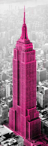 Empire State of Mind Black Ornate Wood Framed Art Print with Double Matting by Lake, Shelley