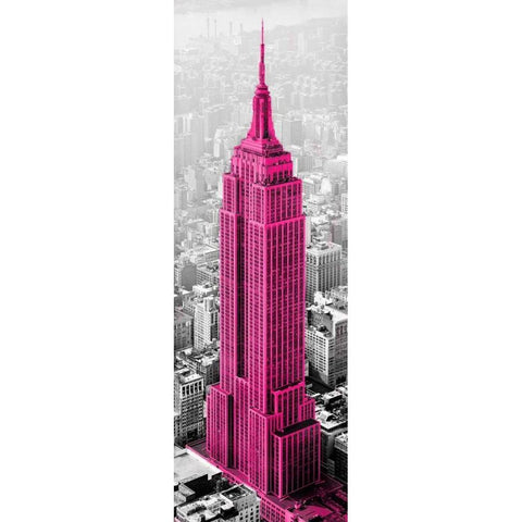 Empire State of Mind White Modern Wood Framed Art Print by Lake, Shelley