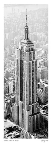 Empire State of Mind White Modern Wood Framed Art Print with Double Matting by Lake, Shelley
