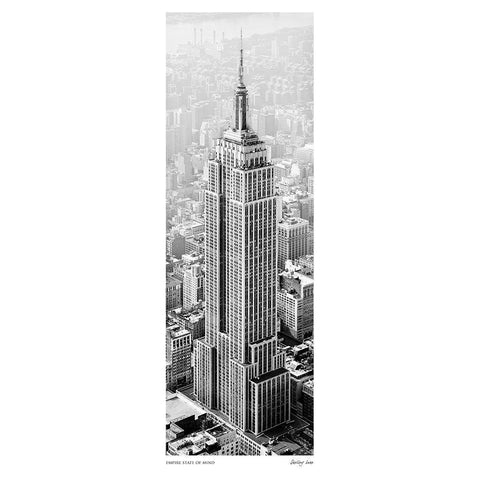 Empire State of Mind Black Modern Wood Framed Art Print with Double Matting by Lake, Shelley