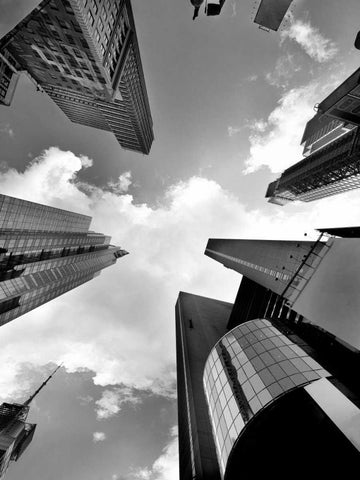 Zenith White Modern Wood Framed Art Print with Double Matting by Lake, Shelley