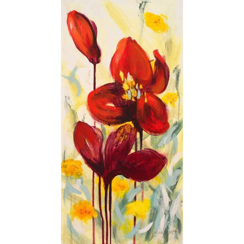 Sunny Day II Gold Ornate Wood Framed Art Print with Double Matting by Loreth, Lanie