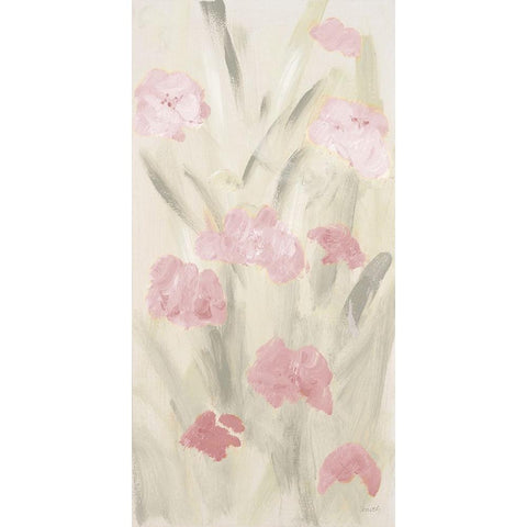 Calm Flowers II White Modern Wood Framed Art Print by Loreth, Lanie