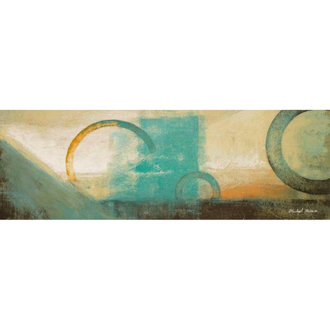 Colorful Sunrise II White Modern Wood Framed Art Print by Marcon, Michael