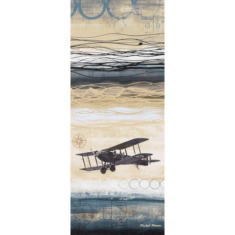 Through the Wind II White Modern Wood Framed Art Print by Marcon, Michael