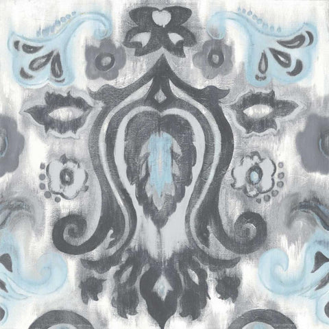 Gray Transitions with Border I White Modern Wood Framed Art Print by Pinto, Patricia