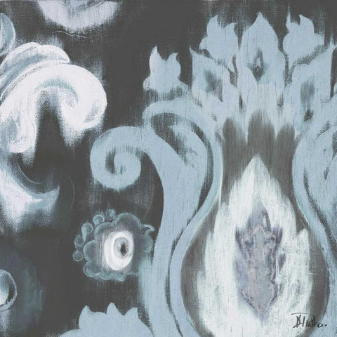 Gray Transitions II Gold Ornate Wood Framed Art Print with Double Matting by Pinto, Patricia