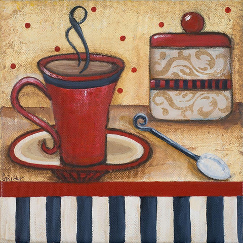 Grannys Kitchen I Black Modern Wood Framed Art Print by Ritter, Gina