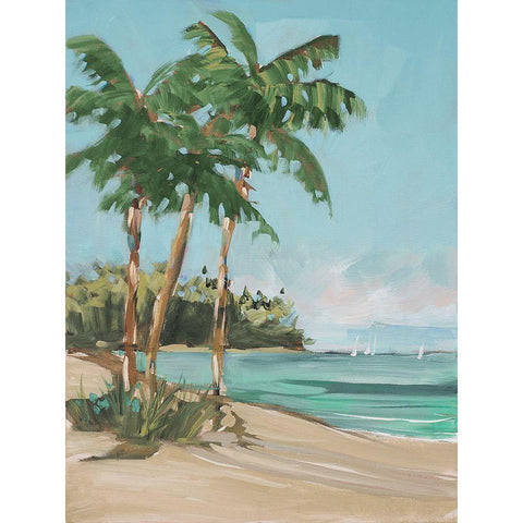 Hazy Solitude White Modern Wood Framed Art Print by Slivka, Jane