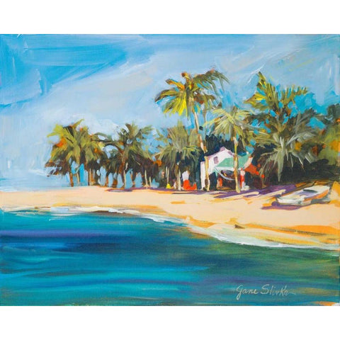 Havana Nights White Modern Wood Framed Art Print by Slivka, Jane