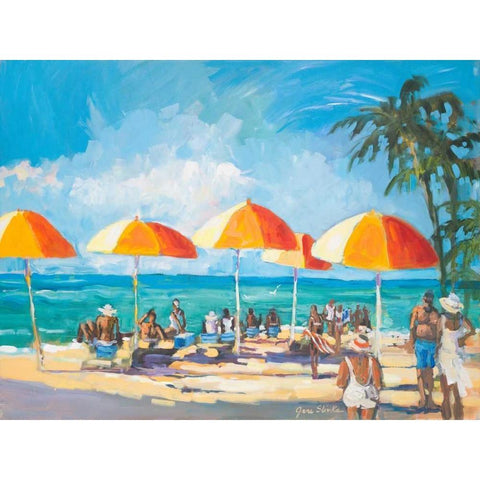 Sunny Daze Black Modern Wood Framed Art Print with Double Matting by Slivka, Jane