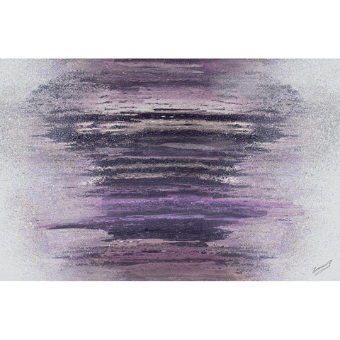 Purple Woods White Modern Wood Framed Art Print by Gonzalez, Roberto