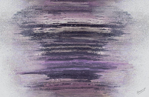 Purple Woods White Modern Wood Framed Art Print with Double Matting by Gonzalez, Roberto