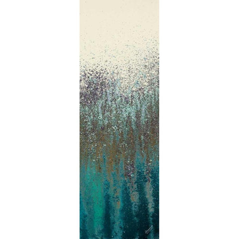 Teal Woods I Black Modern Wood Framed Art Print by Gonzalez, Roberto